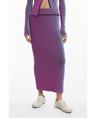 Desigual Women's Vertical striped skirt