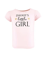 Hudson Baby Girls Short Sleeve T-Shirts Daddy, 18-24 Months