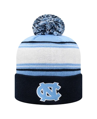 Top of the World Men's Carolina Blue North Carolina Tar Heels Ambient Cuffed with Pom Knit Hat