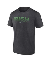 Fanatics Men's Heather Charcoal Notre Dame Fighting Irish Iconic Battle Scars T-Shirt