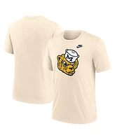 Nike Men's Cream Michigan Wolverines Vault Logo Tri-Blend T-Shirt