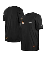 New Era x Felt Men's Black Houston Astros T-Shirt