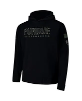 Colosseum Men's Black Purdue Boilermakers Oht Military Appreciation Hoodie Long Sleeve T-Shirt