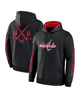 Fanatics Men's Black Washington Capitals Big City Legacy Fleece Pullover Hoodie