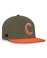 Nike Men's Olive Clemson Tigers On-Field Dugout True Performance Fitted Hat