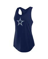 Fanatics Women's Navy Dallas Cowboys Iron Fan Tank Top