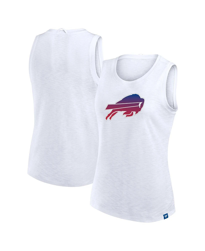 Fanatics Women's White Buffalo Bills Slub Tank Top