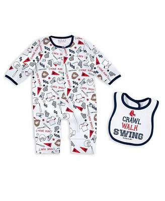 Wear by Erin Andrews Baby Boys and Girls Boston Red Sox Sleep Play Set