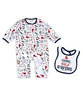 Wear by Erin Andrews Baby Boys and Girls Boston Red Sox Sleep Play Set