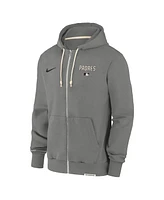 Nike Men's Charcoal San Diego Padres Authentic Collection Travel Performance Full-Zip Hoodie