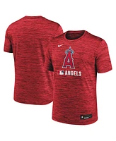 Nike Men's Red Los Angeles Angels Authentic Collection Velocity Performance Practice T-Shirt