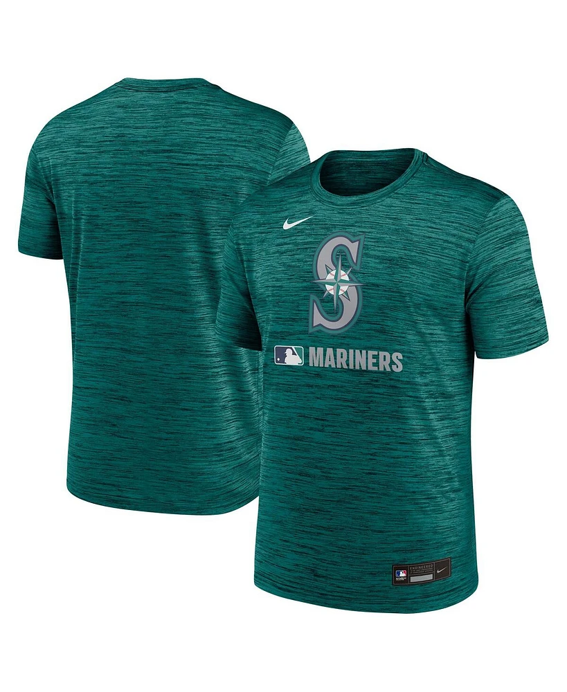 Nike Men's Aqua Seattle Mariners Authentic Collection Velocity Performance Practice T-Shirt