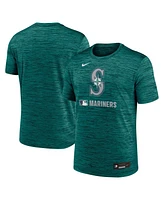 Nike Men's Aqua Seattle Mariners Authentic Collection Velocity Performance Practice T-Shirt