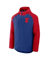Nike Men's Royal/Red Philadelphia Phillies Authentic Collection Raglan Performance Full-Zip Jacket