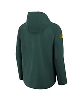 Nike Men's Green Athletics Authentic Collection Raglan Performance Full-Zip Jacket