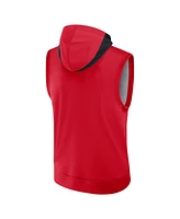 Nike Men's Red Washington Nationals Authentic Collection Performance Sleeveless Pullover Hoodie