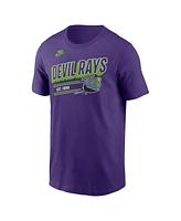 Nike Men's Purple Tampa Bay Rays Cooperstown Collection Retro T-Shirt