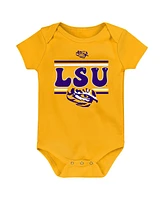 Outerstuff Newborn Purple Lsu Tigers Sunday Comics Bodysuit 3-Pack