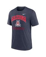 Nike Men's Navy Arizona Wildcats Arch Over Logo Tri-Blend T-Shirt