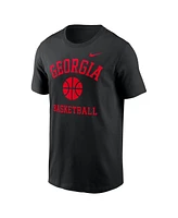Nike Men's Black Georgia Bulldogs Basketball Icon T-Shirt