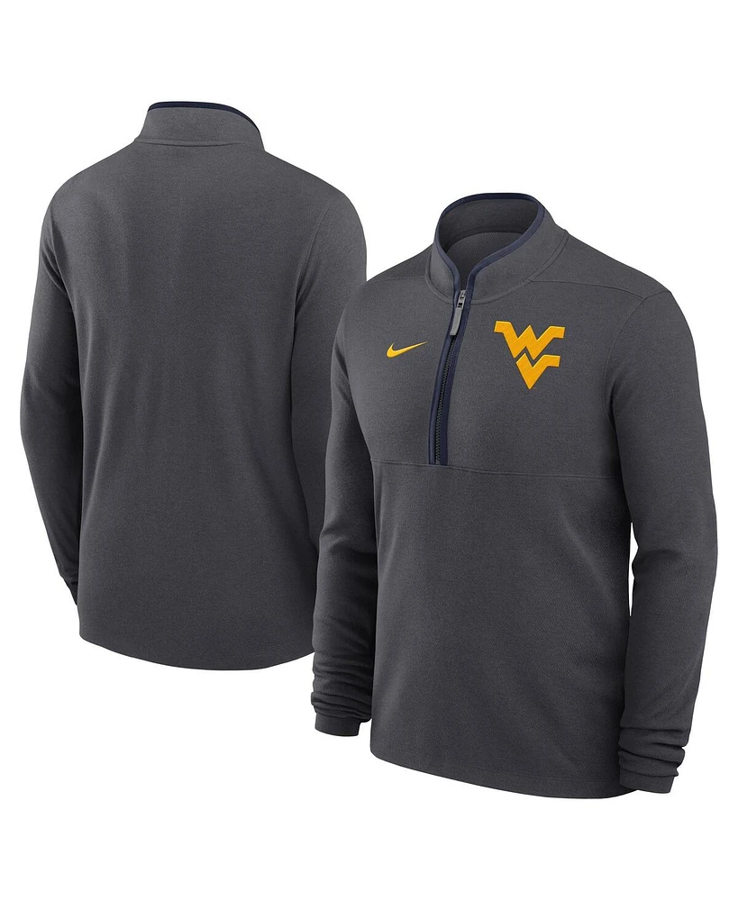 Nike Men's Anthracite West Virginia Mountaineers Victory Performance Half-Zip Sweatshirt