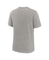 Jordan Men's Heather Gray Michigan Wolverines Campus Primary Location Tri-Blend T-Shirt
