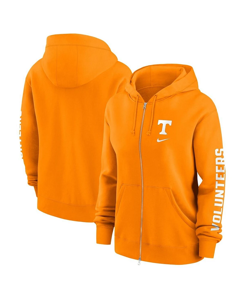 Nike Women's Tennessee Orange Volunteers Oversize Lockup Phoenix Full-Zip Hoodie Jacket