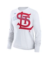 Nike Women's White St. Louis Cardinals Cooperstown Collection Long Sleeve T-Shirt