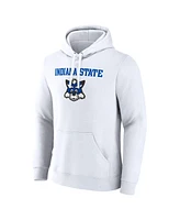 Fanatics Men's White Indiana State Sycamores Primary Logo Pullover Hoodie