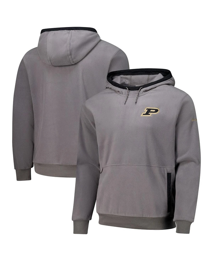 Columbia Men's Gray Purdue Boilermakers Flanker Fleece Pullover Hoodie
