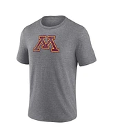 Fanatics Men's Gray Minnesota Golden Gophers Classical Primary Logo Tri-Blend T-Shirt