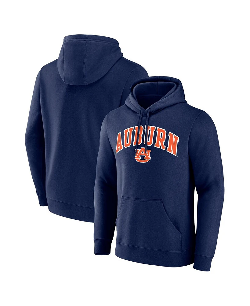 Fanatics Men's Navy Auburn Tigers Team Wordmark Fleece Pullover Hoodie