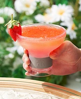The Wine Savant Khen Frozen Margarita and Cocktail Chiller Glasses, Set of 4