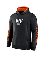 Fanatics Men's Black New York Islanders Big City Legacy Fleece Pullover Hoodie