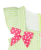 Rare Editions Baby Girls Watermelon Seersucker Dress