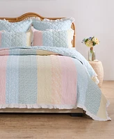 Greenland Home Fashions Ruffled Shabby Chic -Pc. Quilt Set