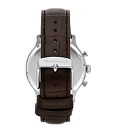 Maserati Men's Chronograph Brown Leather Watch, 42mm