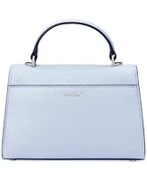 Lauren Ralph Farrah Textured Leather Satchel