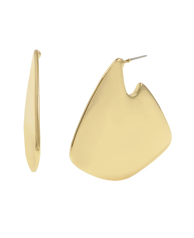 Steve Madden Geometric Statement Hoop Earrings