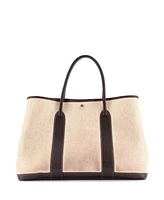 Pre-Owned HERMES Garden Party Tote Toile and Leather