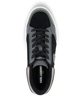 Karl Lagerfeld Paris Men's Side Patch Court Lace Up Sneakers