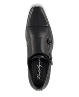 Karl Lagerfeld Paris Men's Double Monk Cap Toe Dress Shoe