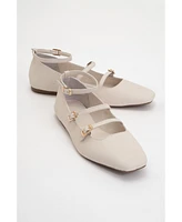 Serena Leather Mary Jane Flats