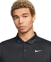 Nike Men's Core Dri-fit Classic-Fit Dot-Print Golf Polo Shirt