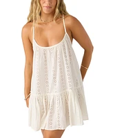 O'Neill Juniors' Cotton Eyelet Mini Dress Cover-Up