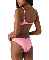 O'Neill Juniors' Ribbed Knot-Front Bikini Top