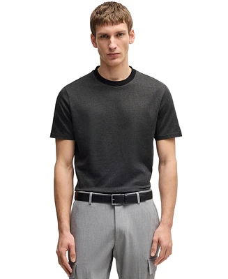 Boss by Hugo Men's Mercerized-Cotton Regular-Fit T-Shirt