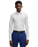 Boss by Hugo Men's Stretch-Cotton Regular-fit Dress Shirt