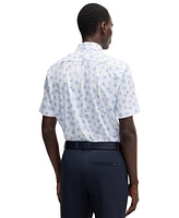 Boss by Hugo Men's Cotton-Blend Slim-Fit Dress Shirt
