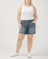 Silver Jeans Co. Plus Boyfriend Mid Rise Luxe Stretch Shorts